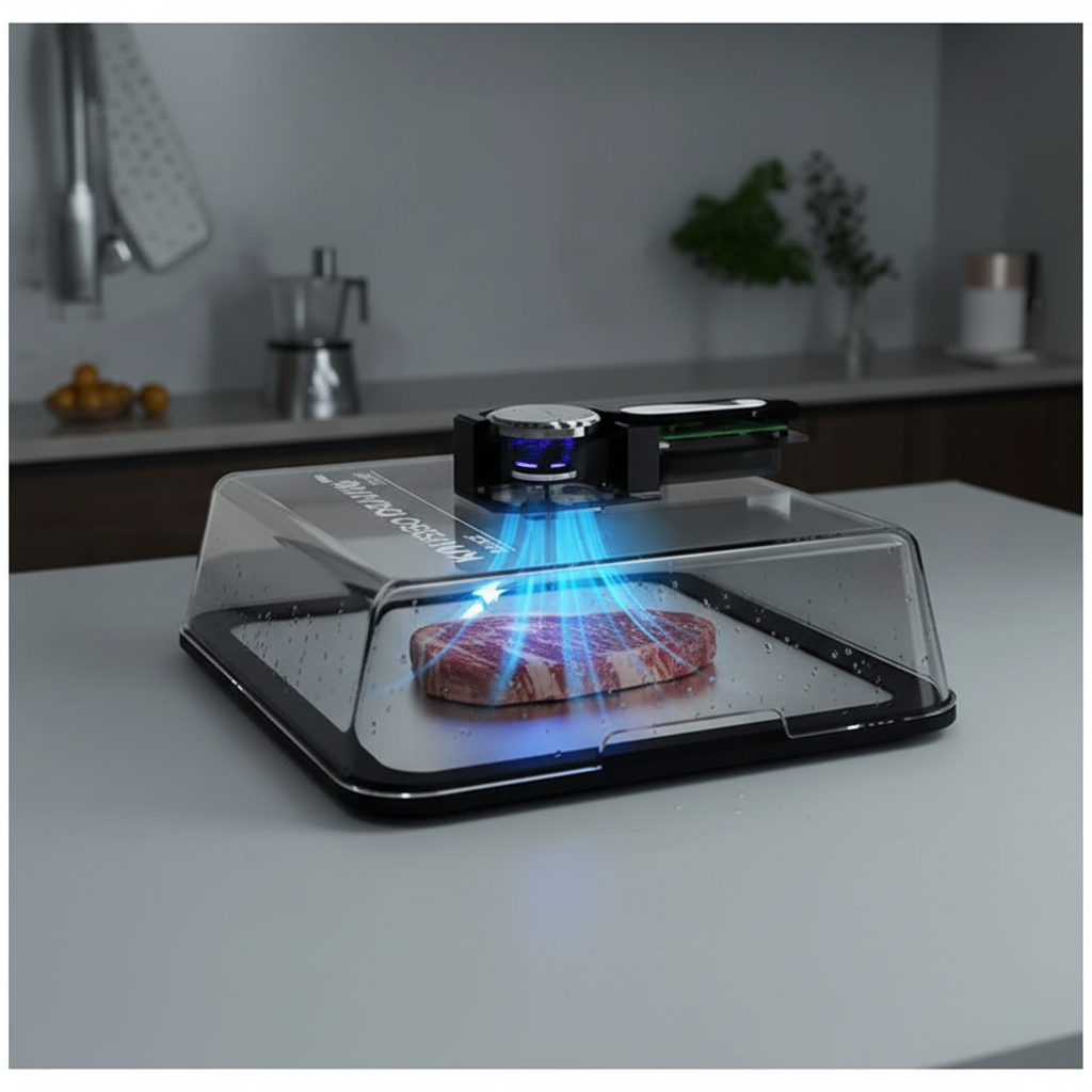 Meat Defrosting Box - In Use